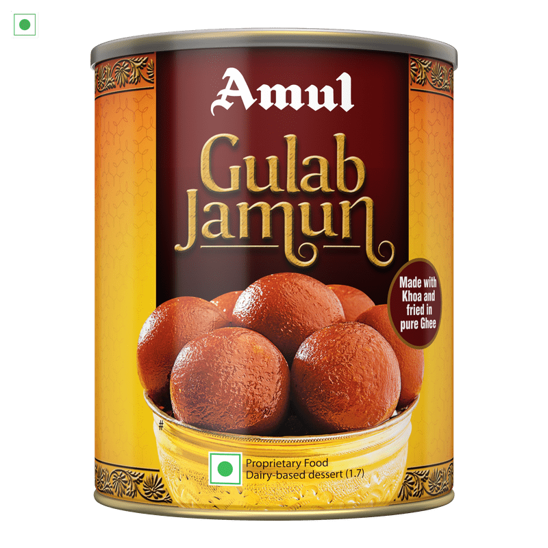 Amul Gulab Jamun, 1 kg | Pack of 2