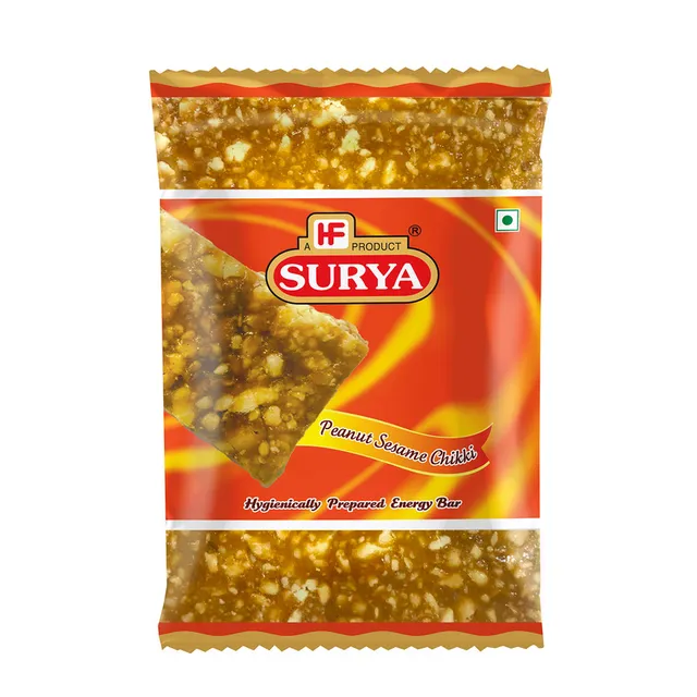 SURYA CRUSHED PEANUT CHIKKI - 90G