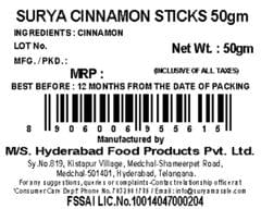 SURYA CINNAMON / DALCHINI WHOLE STICK