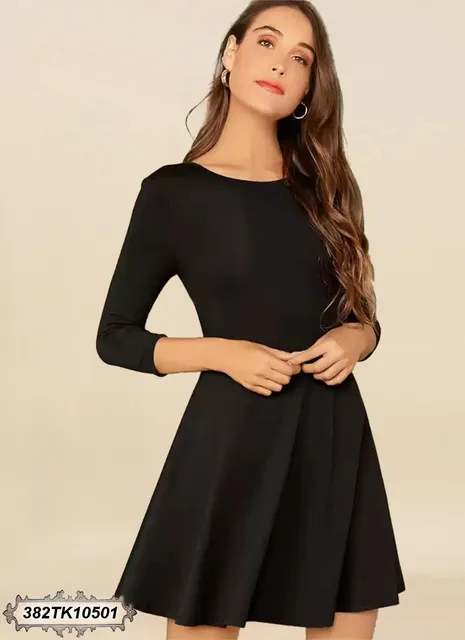 BLACK SHORT DRESS