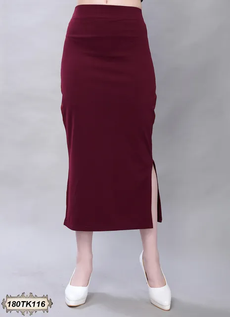 BROWN SOLID DYED LYCRA SHAPEWEAR