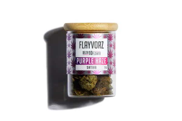 Flayvorz D10 Flower | Purple Haze 7g Jar
