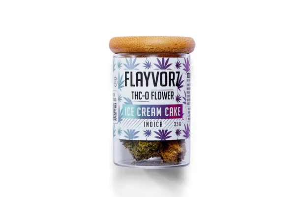 Flayvorz THC-O Flower | Ice Cream Cake 3.5g Jar
