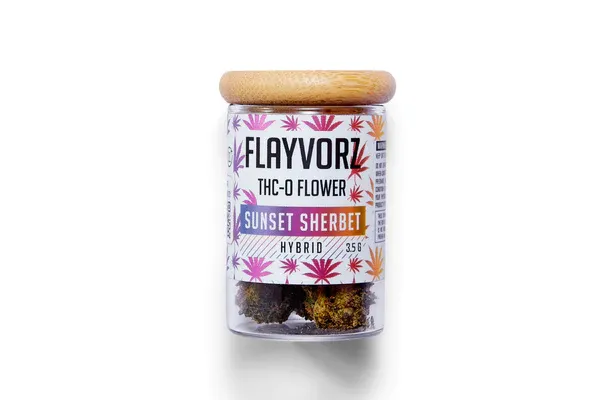 Flayvorz THC-O Flower | Sunset Sherbet 3.5g Jar