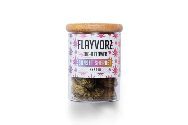 Flayvorz THC-O Flower | Sunset Sherbet 7g Jar
