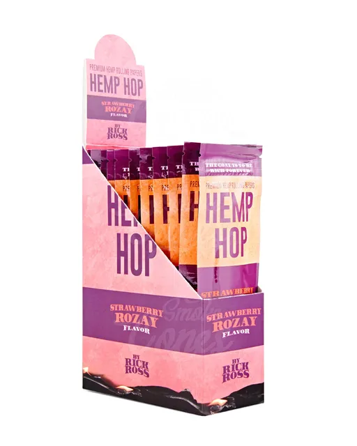 Hemp Hop by Rick Ross Hemp Wrap Rolling Papers Strawberry Rozay