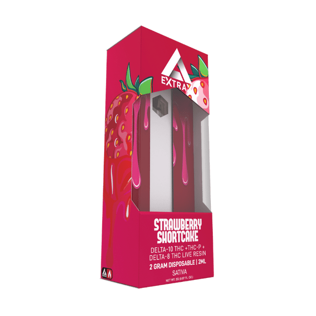 Delta Extrax Disposable Delta-8 + Delta-10 Live Resin Vape - Strawberry Shortcake