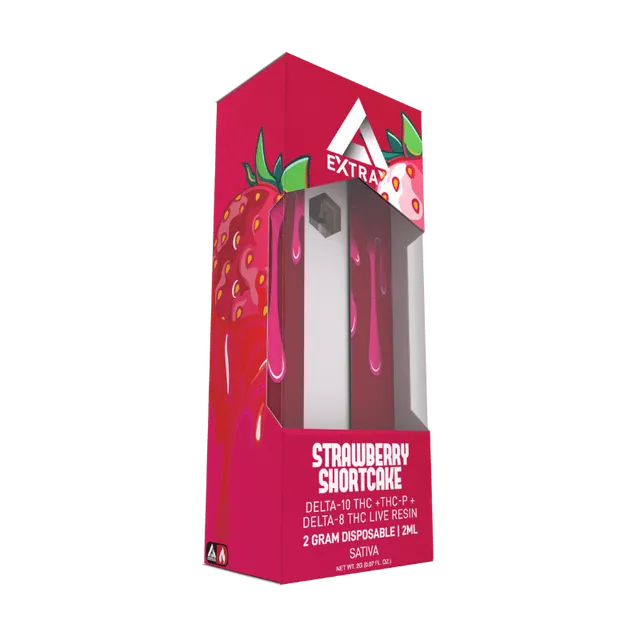 Delta Extrax Disposable Delta-8 + Delta-10 Live Resin Vape - Strawberry Shortcake