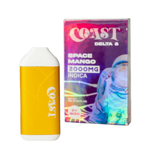 Coast Smokes 2ml Rechargeable Disposable Delta-8 Vape - Space Mango