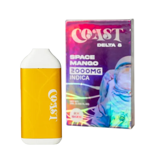 Coast Smokes 2ml Rechargeable Disposable Delta-8 Vape - Space Mango