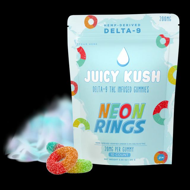 Juicy Kush Neon Delta-9 Gummies 200mg
