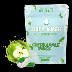 Juicy Kush Green Apple Delta-9 Gummies 200mg
