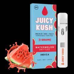 Juicy Kush Watermelon Zkittlez Delta-8 + HHC + THC-P Preheat Disposable Vape Pen 3g