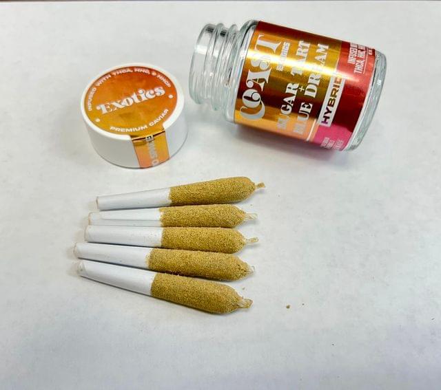 Coast Exotics THCA, HHC, HHCP Cosmic Lights 5ct .5 Prerolls