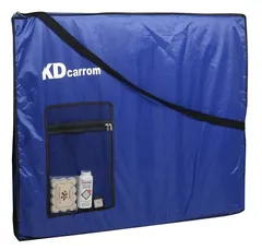 KD Carrom Board Cover Champion Board Quality Cover With Extra Pocket For Coins, Striker & Powder