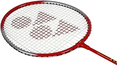 Yonex GR 303 Aluminium Blend Badminton Racquet with Full Cover, Set of 2 Black / Red