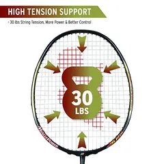 Yonex New Muscle Power Series MP 55 Badminton Racquet (Graphite, G4, 30 lbs Tension)