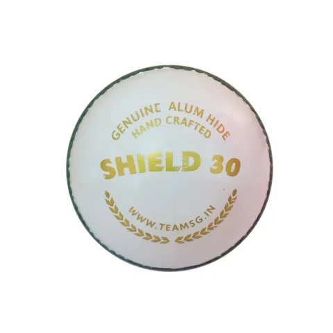 SG Shield 30 Cricket Ball for Adult, White - 1PC