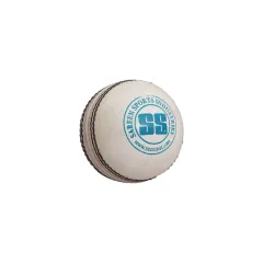SS County Cricket Ball, White - 1PC