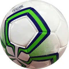 HRS Goal Imported PU Professional Match Football - Size 5 (Green/Blue)
