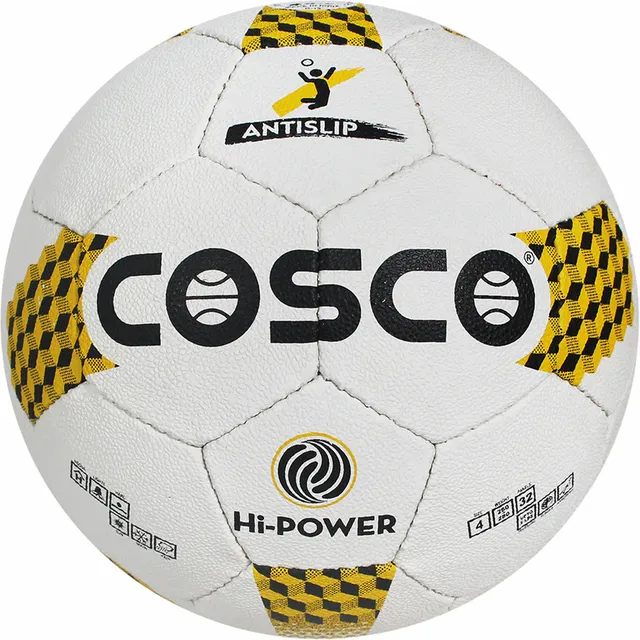 Cosco Hi-Power Volleyball , White/Yellow - Size 4