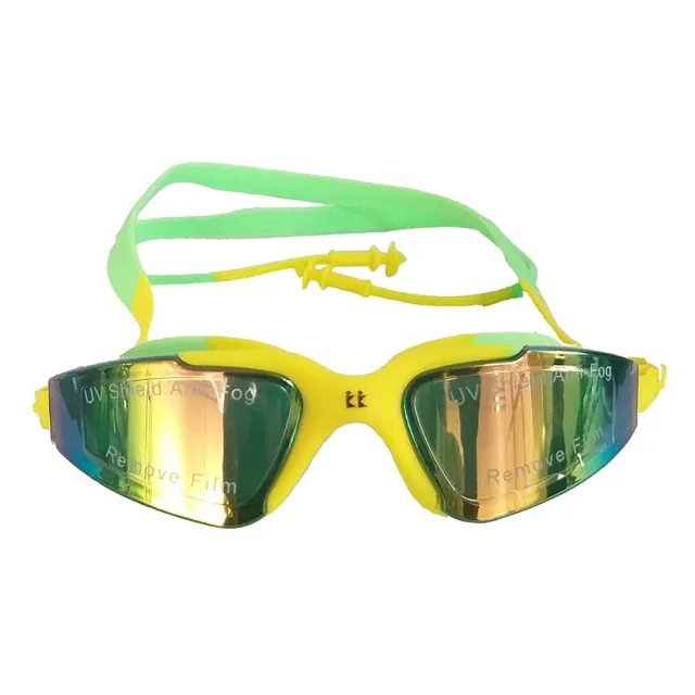 Konex CI-8311 Swimming Goggle, Yellow/Green
