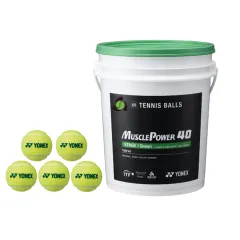Yonex Muscle Power 40 Training Tennis Balls - 1 Bucket/60 Balls