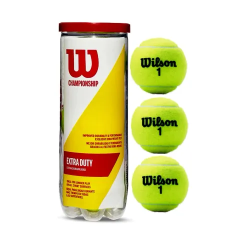 Wilson Championship Extra Duty Tennis Balls, 1 Can - Yellow