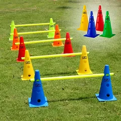 Cougar Field Marking Cone with Hole 15", Outdoor Training, Traffic Cone Pack of 2 Pcs