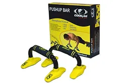 Cougar Deluxe Adjustable Steel Construction Anti Skid Removable Legs Push-up Bar for Men/Women