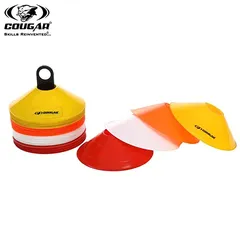 COUGAR Cone Marker, Cone Marker Set, Space Marker (Set of12) Multi-Colour, Agility Training Equipment