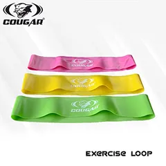 Cougar Resistance Loop Exercise Bands for Squats, Hips, Legs, Butt, Glutes and Heavy Workouts Physical Therapy, Stretching, Home Fitness, Light