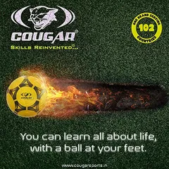 Cougar Soccer/Football Kick Trainer Soccer Training Aids, Hands-Free Adjustable 20 mtr Length Solo Soccer Trainer with Heavy Duty Sendbag