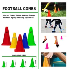 COUGAR Cone Marker, Cone Marker Set, Cone Markers, Agility Cones, 15 Inch Agility Cone Marker Set (Pack of 8)