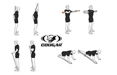 Cougar Latex Chest Expander Yoga Figure 8 Toner for Men and Women, (Red Light)