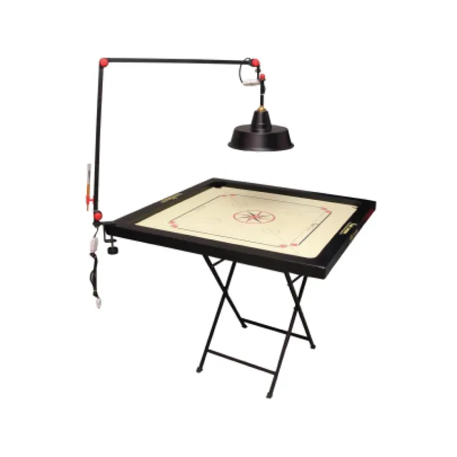 PRECISE TWO FOLD CARROM LAMP SHADE STAND WITH ELECTRIC FITTING