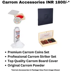 Precise Carrom Jumbo  Board ELEGANT® SERIES Jumbo Game Board with Coin, Striker and Powder