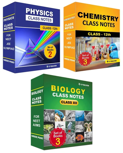 Career Point Kota- Class Notes For 12th PCB (Set of 9 Volumes) For NEET/AIIMS/Olympiad