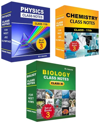 Career Point Kota- Class Notes For 11th PCB (Set of 8 Volumes) For NEET/AIIMS/Olympiad