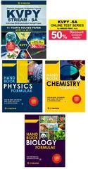 Career Point Kota- KVPY (Stream-SA) 11 Year Solved Papers (2007-2017) with 3 Practice Papers+ 50% Discount Coupon in KVPY-SA Online Test Series + Handbook of PCB Formulae (Set of 3 Books)