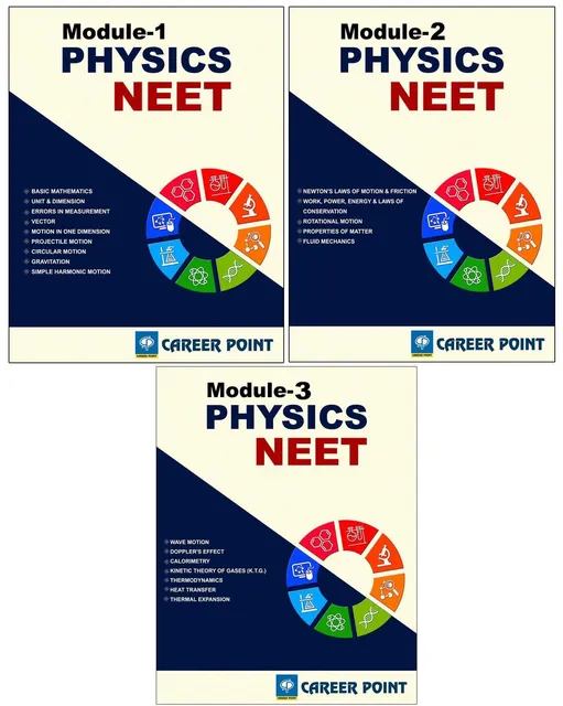 Career Point Kota- Physics for NEET (Vol-1) Set of 3 Books   (Class XI)