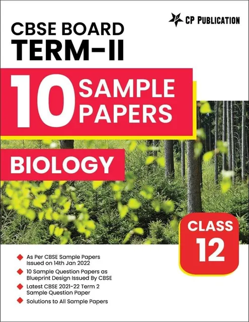 Career Point Kota-   Biology Subject CBSE Class 12 Term-2 (10 Sample Question Papers) for Board Exam 2022