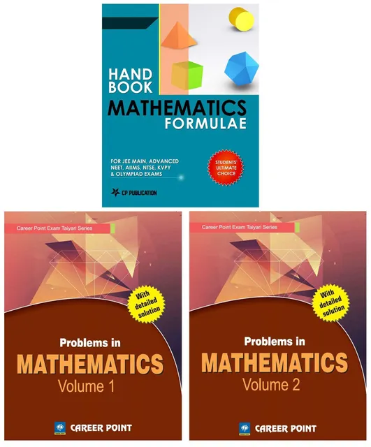 Career Point Kota- Problem in Maths (Set of 2 Books) + Maths Formulae For IIT-JEE (Main & Advanced)