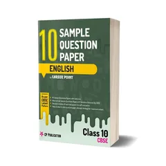 Career Point Kota- 10th CBSE English : 10 Sample Question Papers with solutions