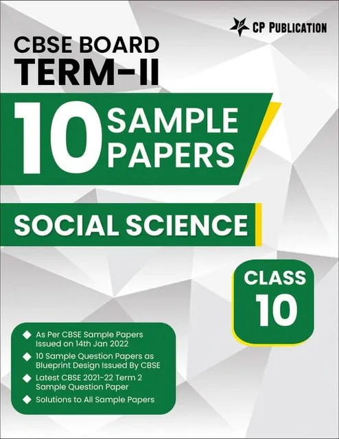 10 Sample Question Papers for CBSE Board Term 2 Class 10 Social Science
