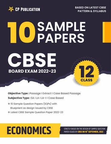 CBSE 10 Sample Question Papers Class 12 Economics for 2023 Board Exam