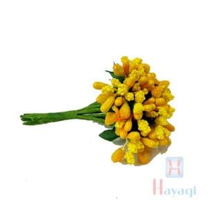 Yellow Floral Hair Juda Pin- Hair Accessory