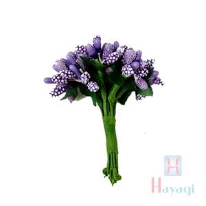 Violet Floral Hair Pins- Artificial Floral Accessory