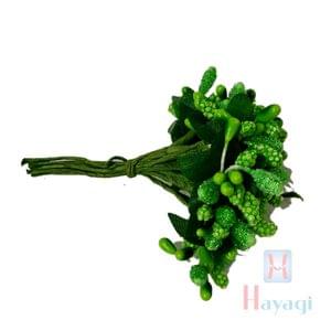 Green Floral Jhuda Hair Pin- Floral Accessory