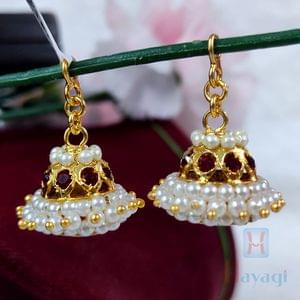South Indian Pearl Jhumka